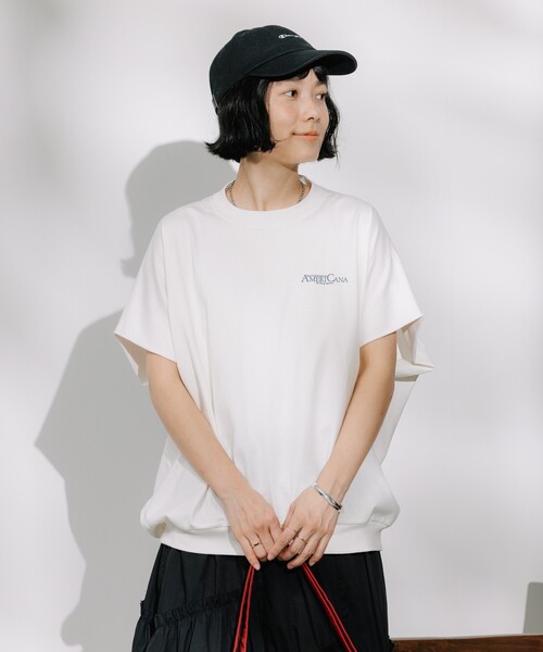 tシャツ Americana × FREAK'S STORE/アメリカーナ 別注 ロゴTシャツ/バックオープンTシャツ レディース | FREAK'S STORE | 07