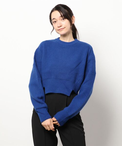 UN3D.（アンスリード） ドルマンスリーブニット FREE ブルー