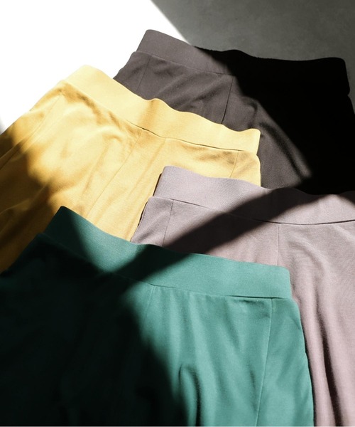 tシャツ コーデ2点セット シュッと美トップス　接触冷感パンツ レディース antiqua tシャツ コーデ2点セット シュッと美トップス 接触冷感
