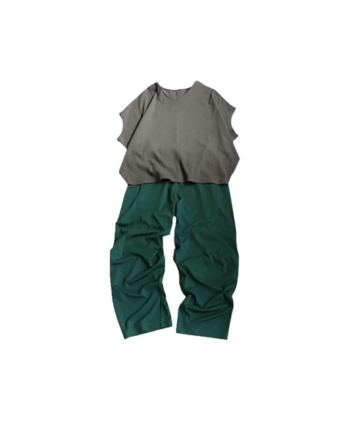 antiqua tシャツ コーデ2点セット シュッと美トップス 接触冷感