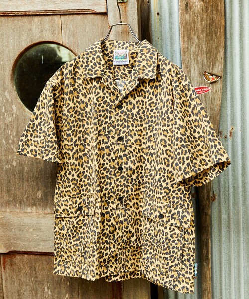 FREAK&#39;S STOREフリークスストア総柄オープンカラーシャツパジャマアロハ FREAK'S STORE/ルーズシルエット 総柄 ウォッシャブル レーヨン