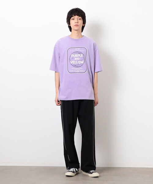 UNUSED ナイロントラックパンツ purple
