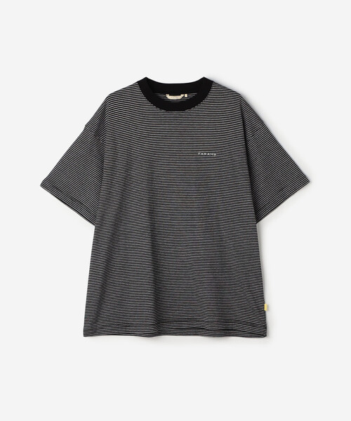 【早い者勝ち】【25SS】FARAH ボーダーT ブラック　XLサイズ FARAH tシャツ | マルチストライプ 半袖Tシャツ MEN メンズ