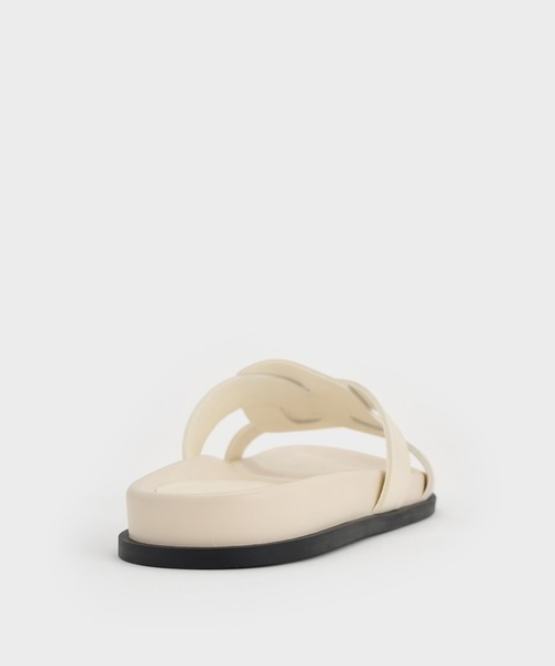 CHARLES ＆ KEITH サンダル インターウーブン カットアウト