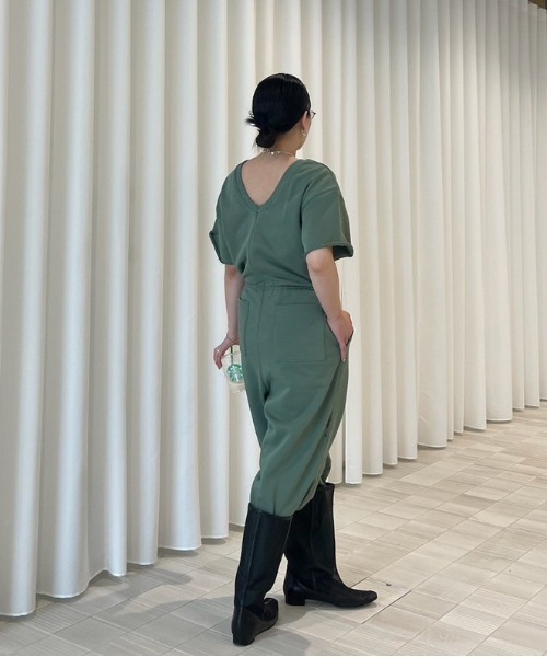 Ameri（アメリ） オールインワン BACK OPEN SWEAT ROMPERS レディース