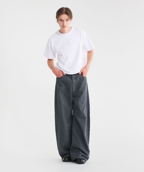 Regen Glanz ワイドパンツ ジーンズ curve denim pants/カーブデニム