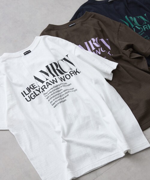 Americana（アメリカーナ）ラフィー丸胴 プリントT Americana（アメリカーナ）】ラフィー丸胴 プリントT（Tシャツ