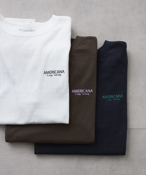 AMERICANA tシャツ Americana/アメリカーナ 別注 丸胴 ラフィー