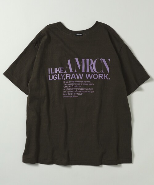 【国内発送】アメリカーナ Tシャツ AMERICANA tシャツ Americana/アメリカーナ 別注 丸胴 ラフィー