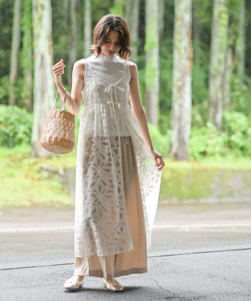 タグ付き未使用 ReginaRomantico レース ストレッチ ベスト ジレ r・p・s ベスト ジレ レースロングジレ レディース : ZOZOTOWN