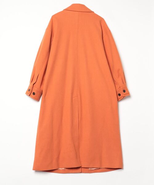 「Heather」 ステンカラーコート M オレンジ レディース_画像2