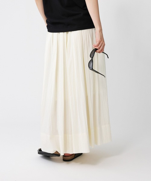 BABYLONE（バビロン） スカート タフタギャザーロングスカート