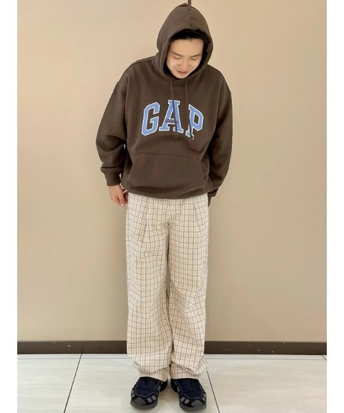 GAP（ギャップ） パンツ プレイド タック入りパンツ メンズ : ZOZOTOWN 