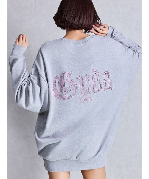 GYDA（ジェイダ） パーカー グレーはWEB限定カラー！GG BACK bijouプル