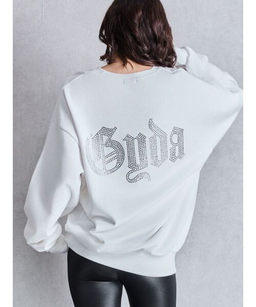 tシャツ グレーはWEB限定カラー！GG BACK bijouプルオーバー レディース