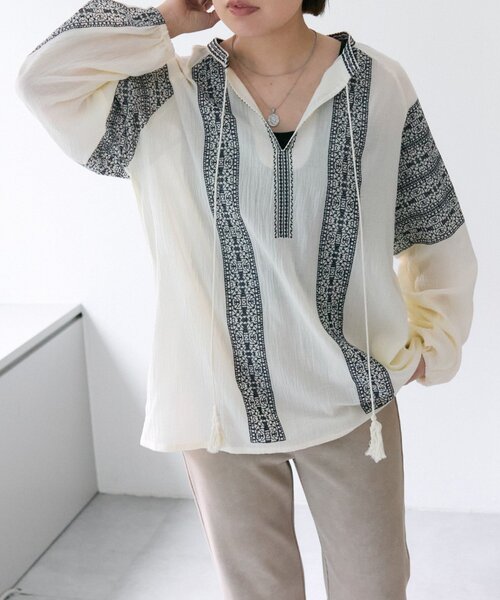 ブラウス シャツ 刺しゅうブラウス「SUM1 STYLE」 レディース