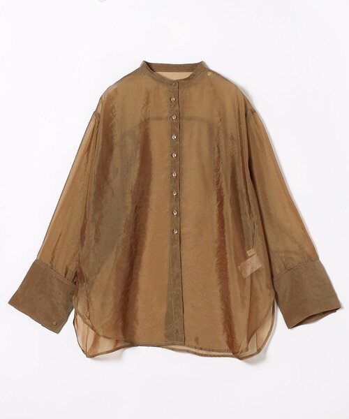 FREAK'S STORE ブラウス シャツ シャイニー シアーワッシャー