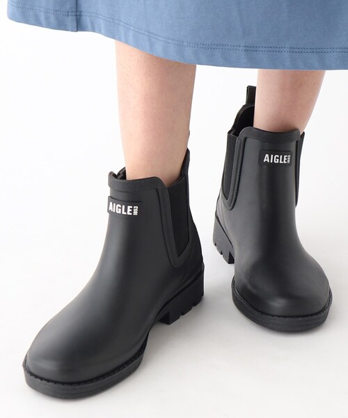 ごはんさん★AIGLE ブラック 長靴 ごはんさん☆AIGLE ブラック 長靴 レディース