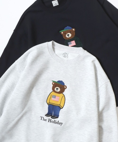 Lazar（ラザル） トレーナー スウェット Bear Embroidery Heavy Sweat