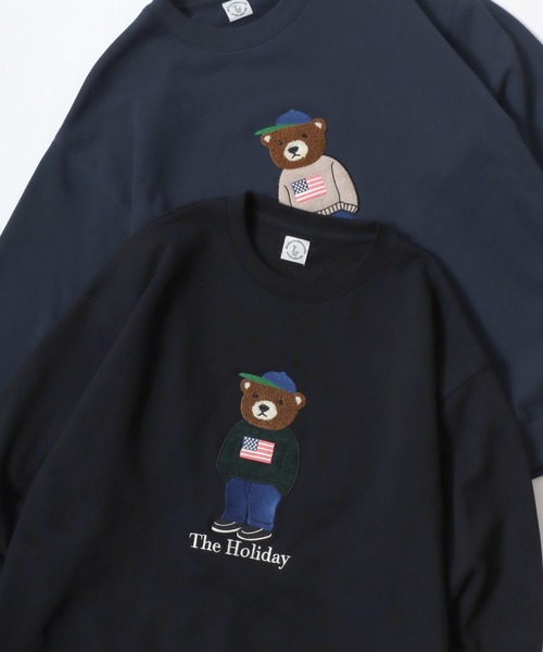 Lazar（ラザル） トレーナー スウェット Bear Embroidery Heavy Sweat
