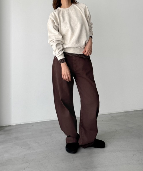 CANAL JEAN（キャナルジーン） トレーナー スウェット HARING 袖刺繍