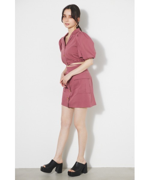 「rienda」 半袖シャツ FREE ピンク レディース_画像3