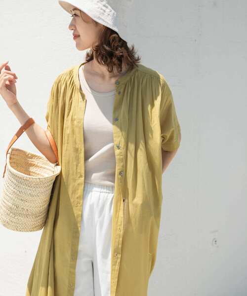 「URBAN RESEARCH DOORS」 半袖ワンピース MEDIUM ブルー レディース_画像5