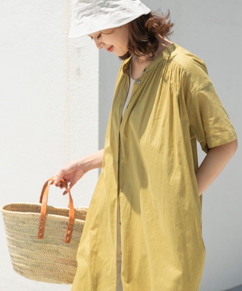 「URBAN RESEARCH DOORS」 半袖ワンピース MEDIUM ブルー レディース_画像6