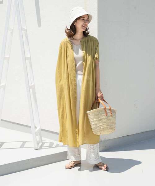 「URBAN RESEARCH DOORS」 半袖ワンピース MEDIUM ブルー レディース_画像7