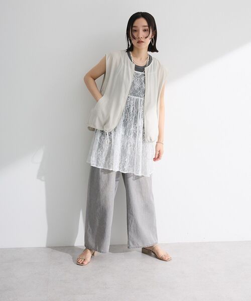 「Green Parks」 「chocol raffine robe」キャミソールブラウス FREE オフホワイト レディース_画像2