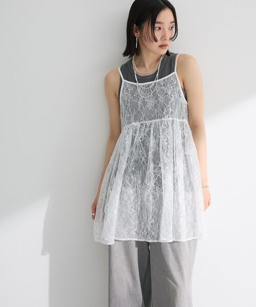「Green Parks」 「chocol raffine robe」キャミソールブラウス FREE オフホワイト レディース_画像6