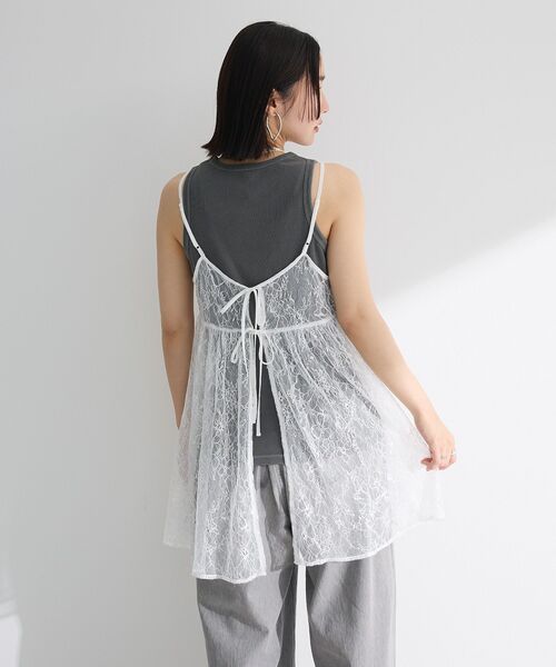 「Green Parks」 「chocol raffine robe」キャミソールブラウス FREE オフホワイト レディース_画像8
