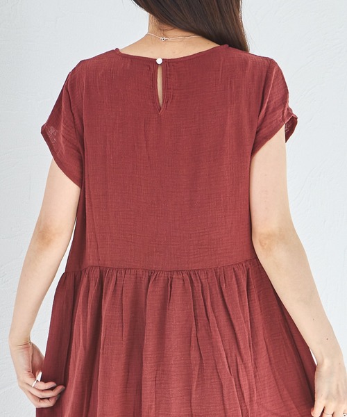 「pairmanon」 半袖ワンピース FREE ブラック レディース_画像8