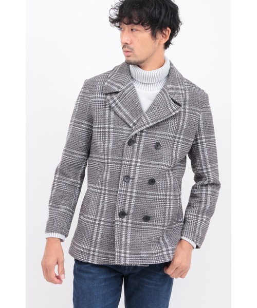 HIGH STREET（ハイストリート） pコート ピーコート ツイーディニット