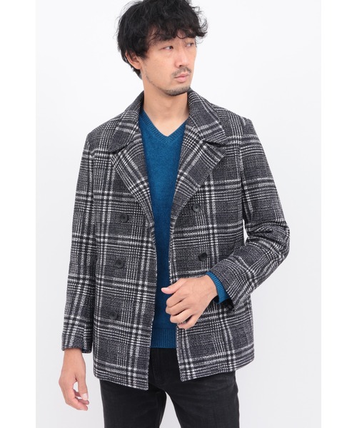 HIGH STREET（ハイストリート） pコート ピーコート ツイーディニット