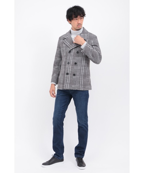 HIGH STREET（ハイストリート） pコート ピーコート ツイーディニット