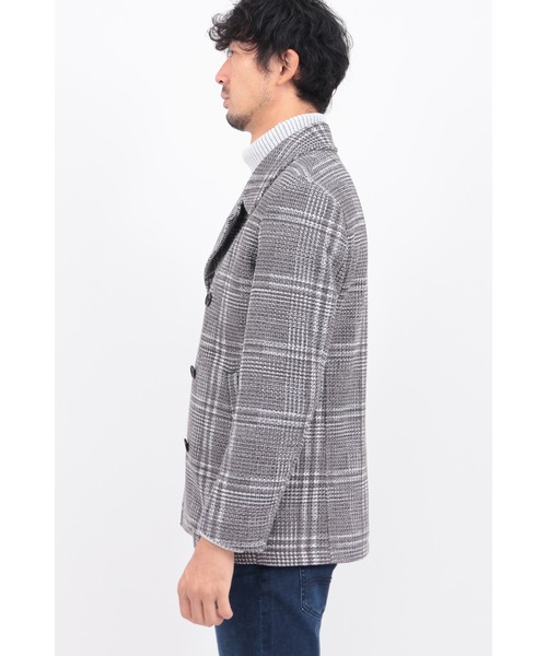 HIGH STREET（ハイストリート） pコート ピーコート ツイーディニット