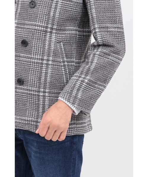 HIGH STREET（ハイストリート） pコート ピーコート ツイーディニット