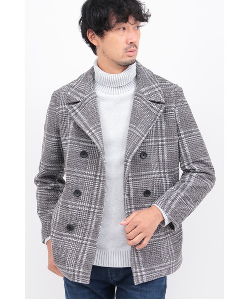 HIGH STREET（ハイストリート） pコート ピーコート ツイーディニット