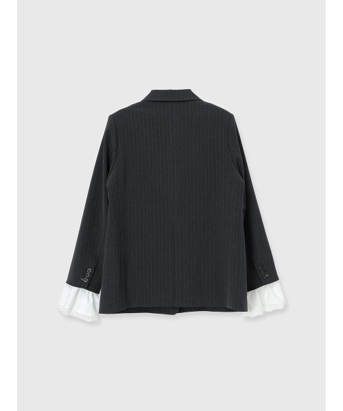 テーラードジャケット アイボリー　エイミーイストワール　袖裾フリル　新品 EIMY ISTOIRE（エイミーイストワール） ジャケット テーラード