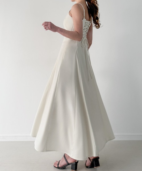 「JUNOAH」 キャミソールワンピース X-LARGE アイボリー レディース_画像6