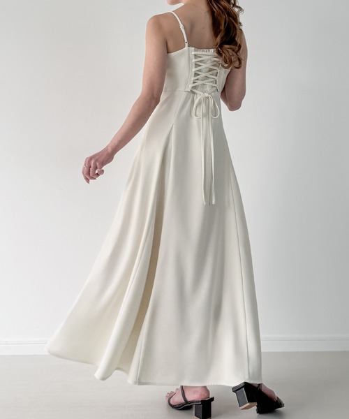 「JUNOAH」 キャミソールワンピース X-LARGE アイボリー レディース_画像9