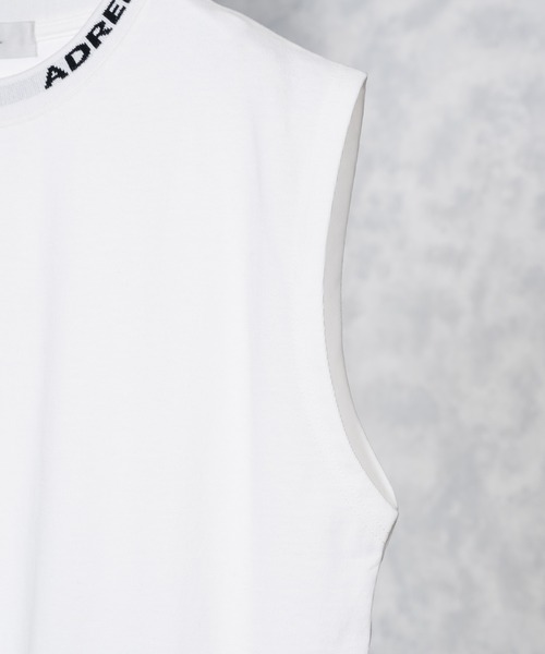 「ADRER」 ノースリーブトップス SMALL ホワイト メンズ_画像6