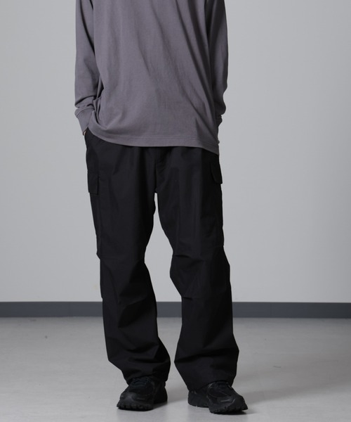 NANO universe（ナノ・ユニバース） カーゴパンツ S ブラック メンズ