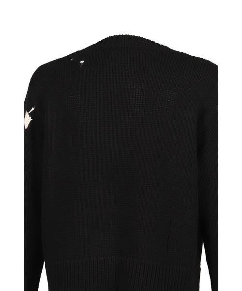 JUN/NAKAYAMA黒 ニット JUN/NAKAYAMA（ジュンナカヤマ） セーター ニット CHECKER KNIT メンズ