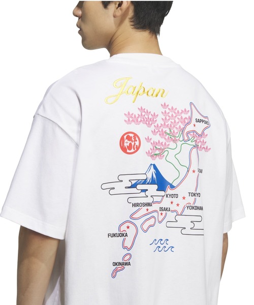 アディダス 【新品未着用】和柄 デザイン Tシャツ トップス adidas（アディダス）の「adidas/アディダス SAMURAI TEE クルーネック