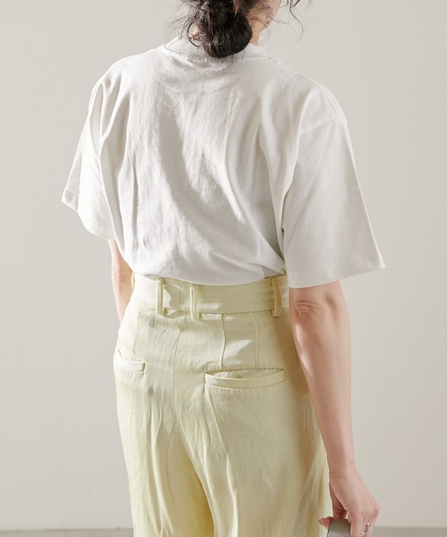 「ear PAPILLONNER」 半袖Tシャツ MEDIUM ホワイト レディース_画像4