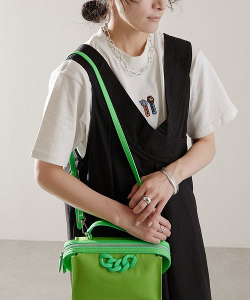 「ear PAPILLONNER」 半袖Tシャツ MEDIUM ホワイト レディース_画像9