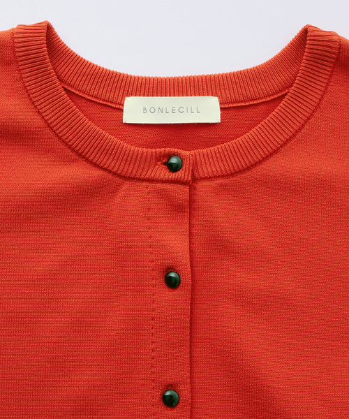 「BONLECILL」 ニットカーディガン FREE ピンク レディース_画像9