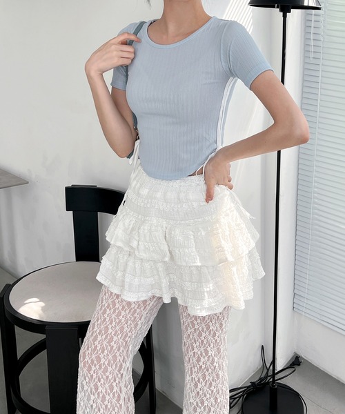 「by muni:r」 キュロット FREE アイボリー レディース_画像6